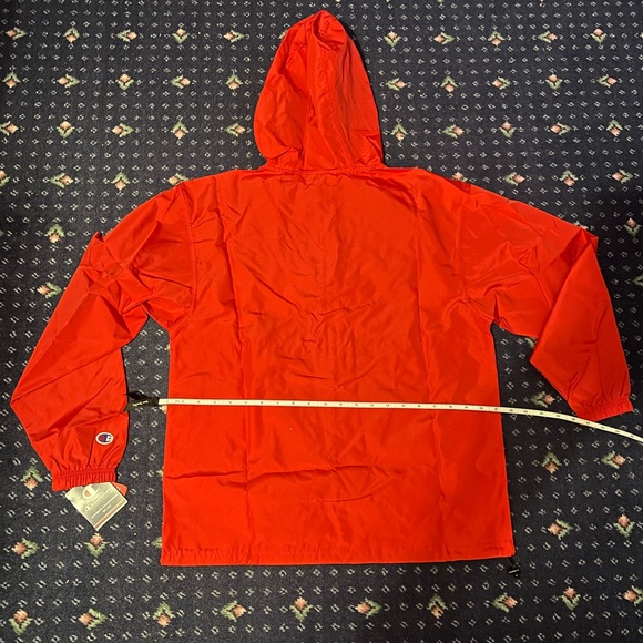 Champion Heart Walk Coach Vibrant Red Hooded Jacket - Picture 3 of 3
